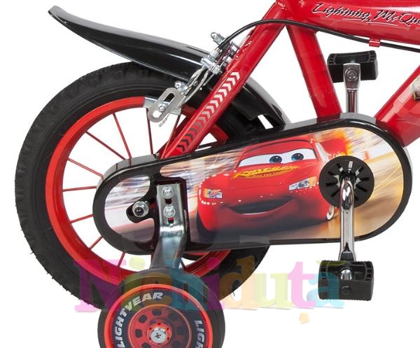 Bicicleta pentru baieti Disney Cars 12 inch marca TOIMSA cu comanda online