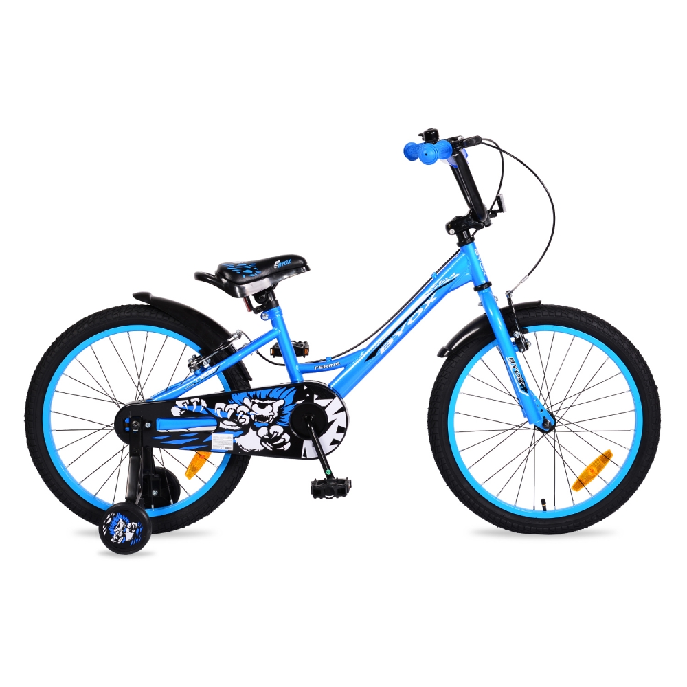 Bicicleta pentru baieti cu roti ajutatoare Byox Ferine 20 inch marca Byox cu comanda online