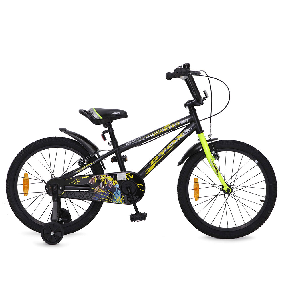 Bicicleta pentru baieti cu roti ajutatoare Byox Master Prince Black 20 inch marca Byox cu comanda online