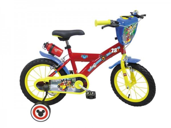 Bicicleta pentru copii Mickey Mouse 16 inch Mondo marca Mondo cu comanda online