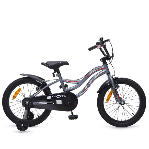 Bicicleta pentru copii cu roti ajutatatoare Byox Fox 18 inch marca Byox cu comanda online