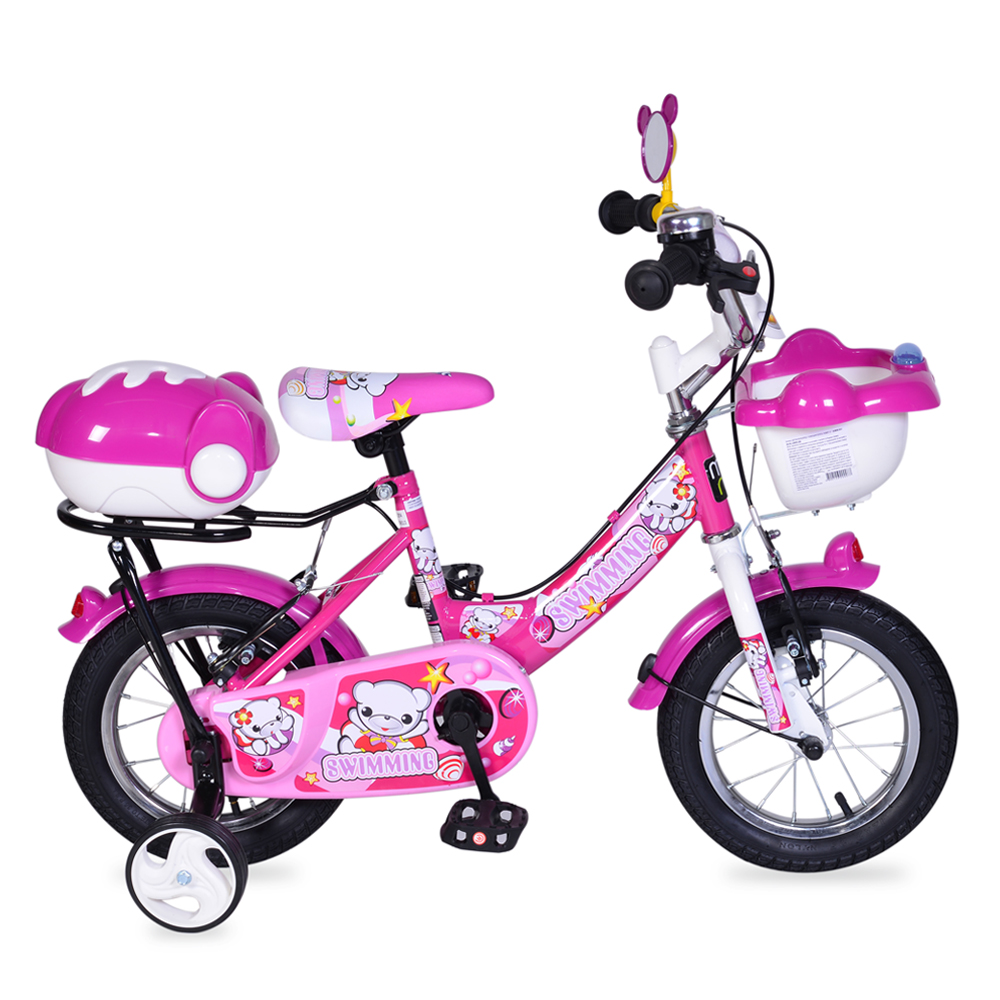 Bicicleta pentru copii cu roti ajutatoare 12inch Swimming Pink marca MONI cu comanda online