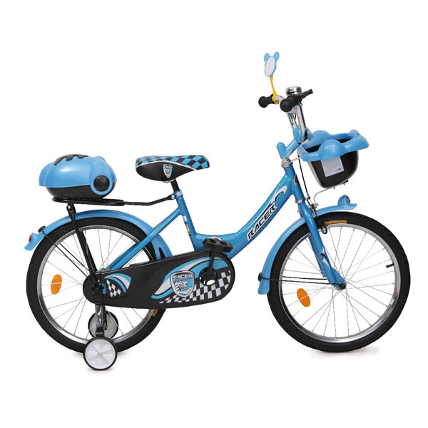 Bicicleta pentru copii cu roti ajutatoare Racer Blue 20 inch marca MONI cu comanda online