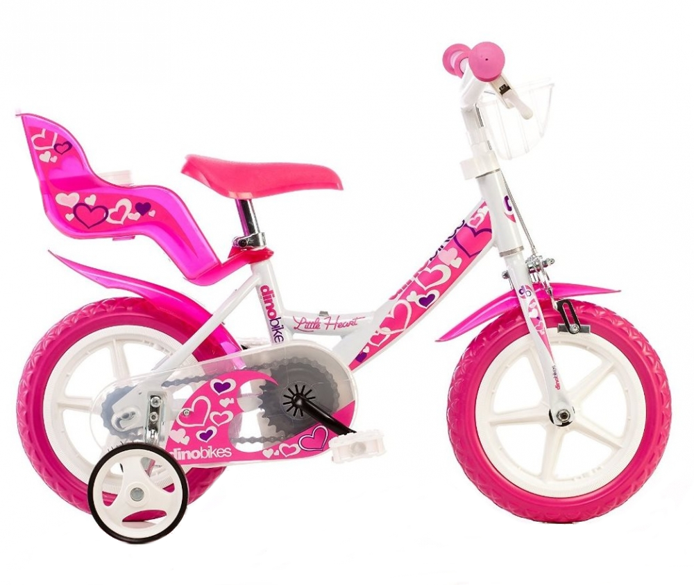 Bicicleta pentru fetite 124 RLN diametru 12 inch marca DINO BIKES cu comanda online