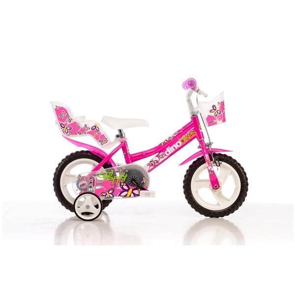 Bicicleta pentru fetite 126 RLN diametru 12 inch marca DINO BIKES cu comanda online