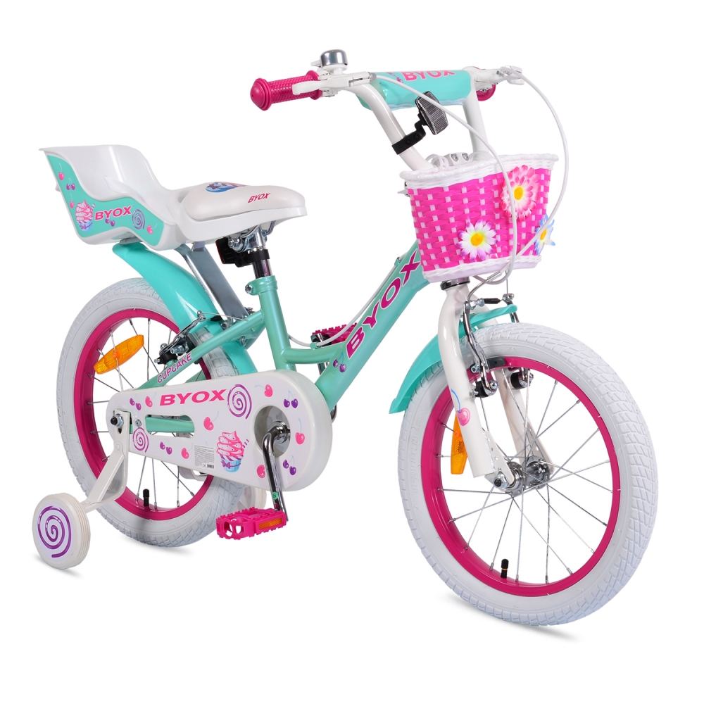 Bicicleta pentru fetite Byox Cupcake 14 inch marca Byox cu comanda online