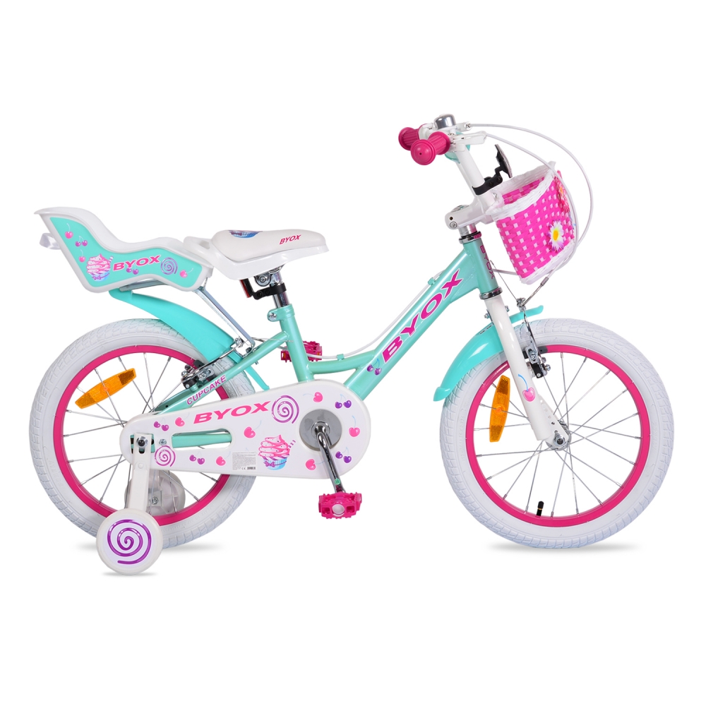 Bicicleta pentru fetite Byox Cupcake 16 inch marca Byox cu comanda online