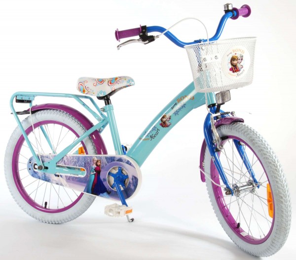 Bicicleta pentru fetite Frozen Volare 18 inch cu roti ajutatoare marca Volare cu comanda online