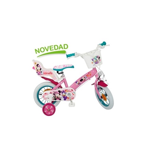 Bicicleta pentru fetite Minnie Mouse Club House 12 inch marca TOIMSA cu comanda online