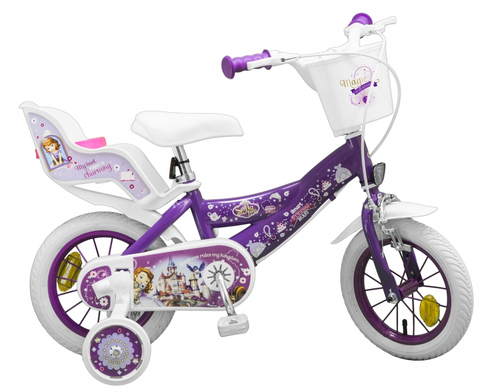 Bicicleta pentru fetite Sofia the First 12 inch marca TOIMSA cu comanda online