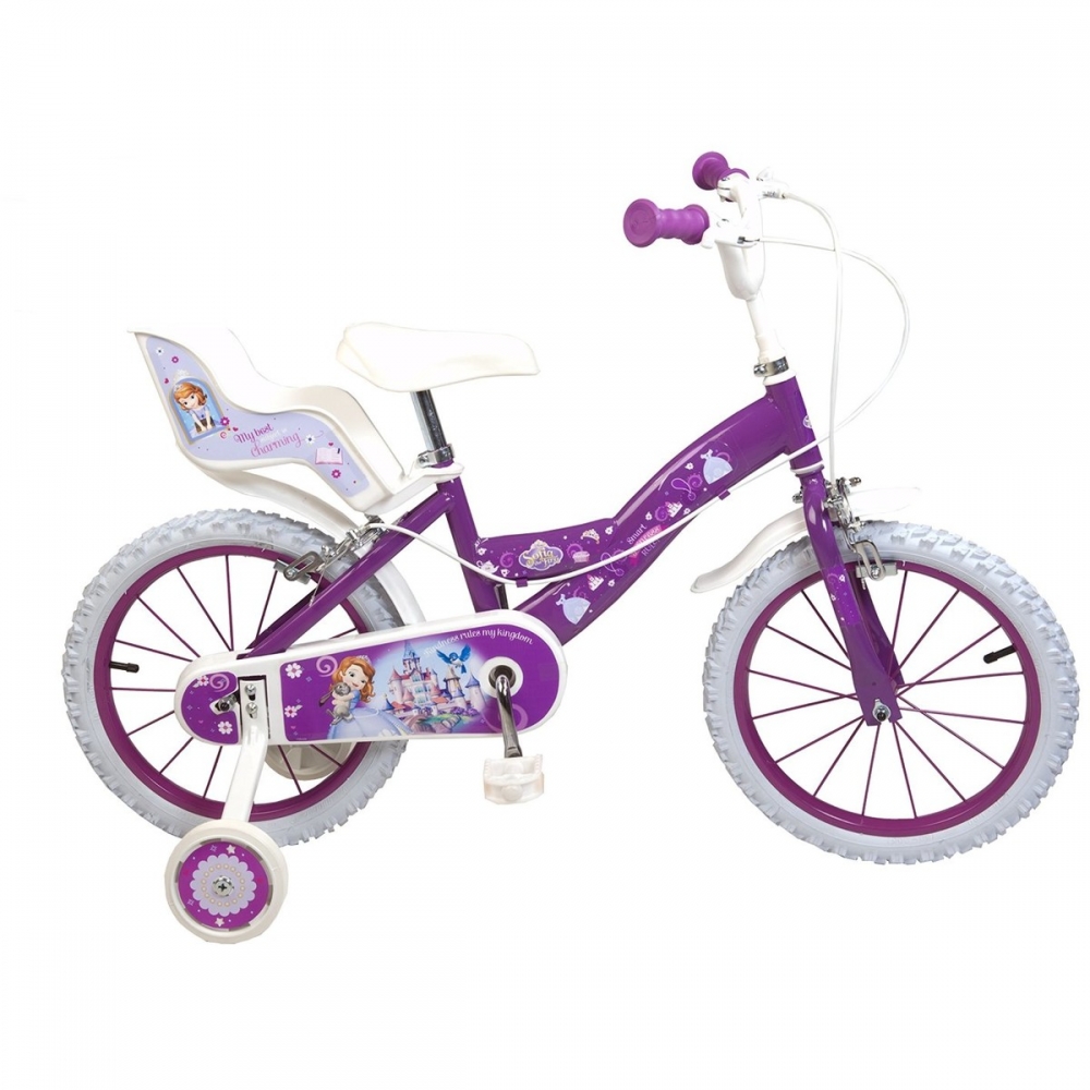 Bicicleta pentru fetite Sofia the First 16 inch marca TOIMSA cu comanda online