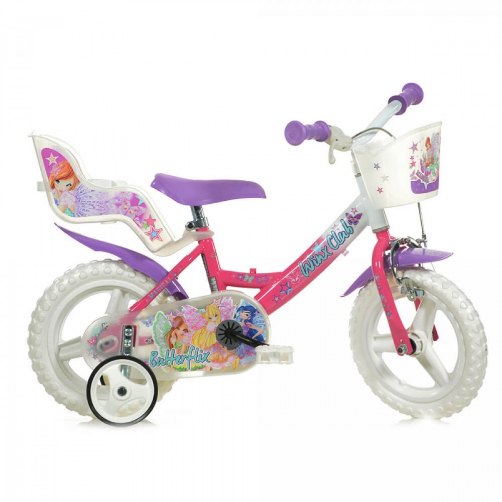 Bicicleta pentru fetite Winx diametru 12 inch marca DINO BIKES cu comanda online