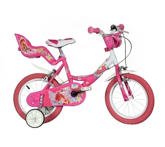 Bicicleta pentru fetite Winx diametru 14 inch marca DINO BIKES cu comanda online