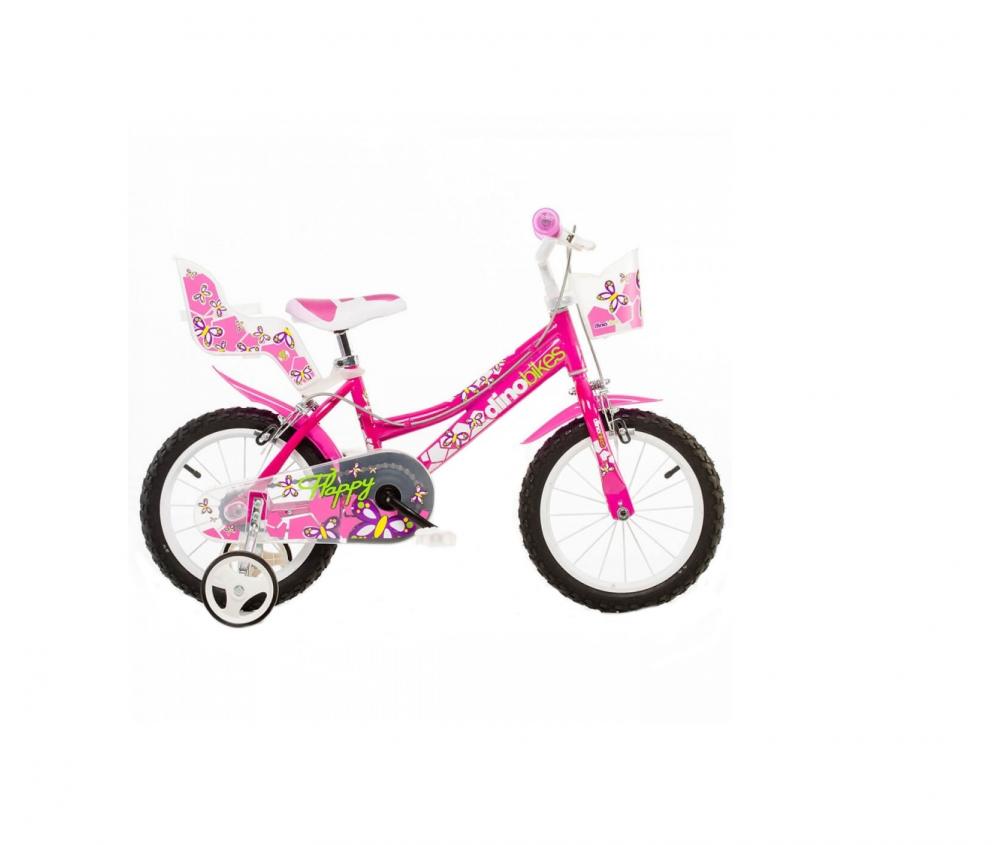 Bicicleta pentru fetite cu diametru 16 inch 166 RN marca DINO BIKES cu comanda online