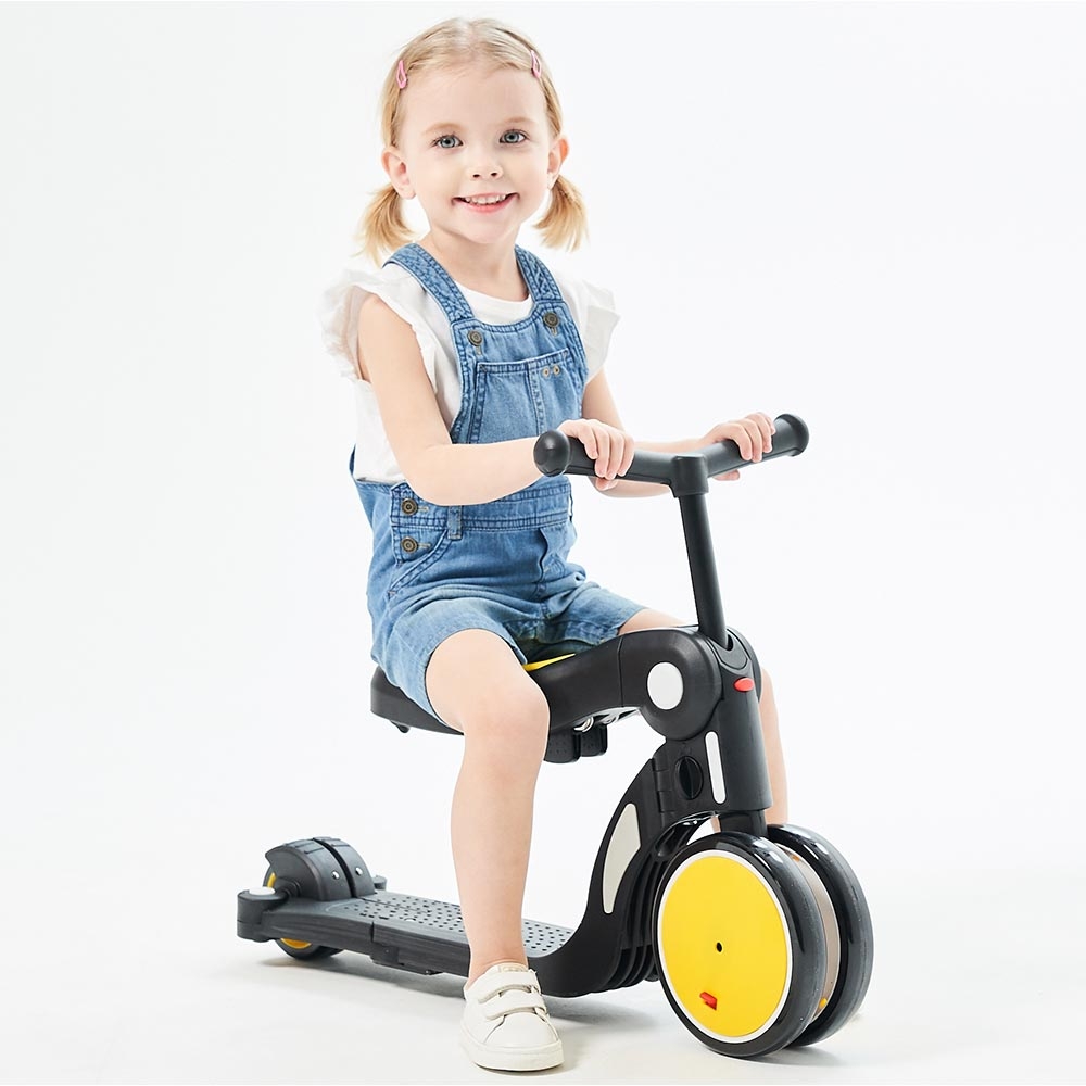 Bicicleta tricicleta si trotineta Chipolino All Ride 4 in 1 yellow marca CHIPOLINO cu comanda online