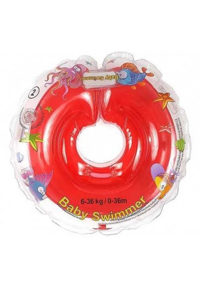 Colac 6-36 luni cu zornaitoare Rosu marca BABYSWIMMER cu comanda online