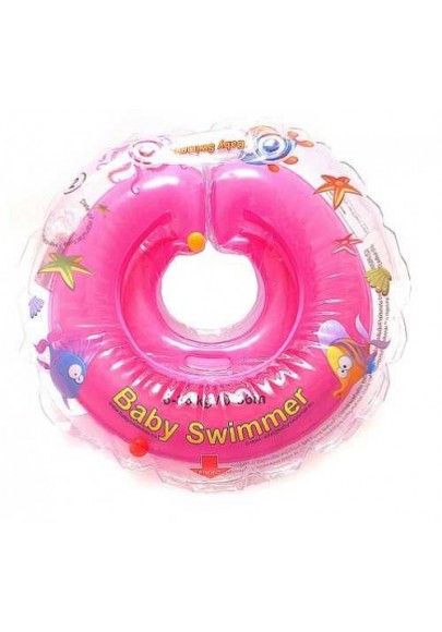 Colac 6-36 luni cu zornaitoare Roz marca BABYSWIMMER cu comanda online