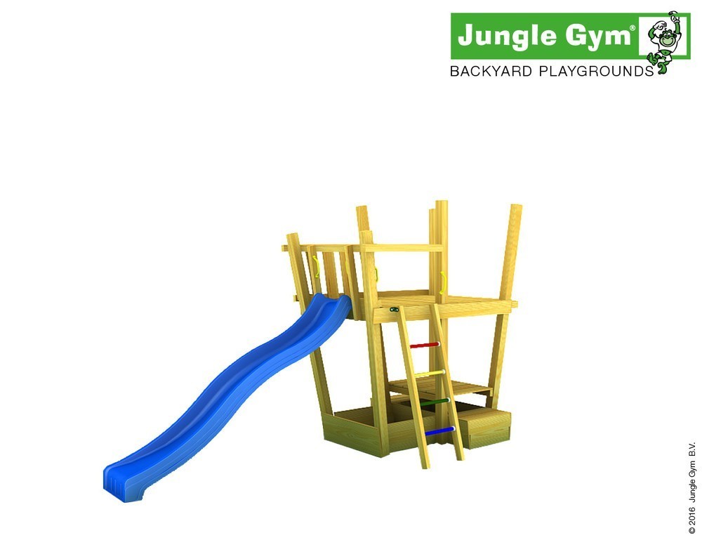 Complex de joaca Jungle Gym Crazy cu Casuta marca JUNGLE GYM cu comanda online