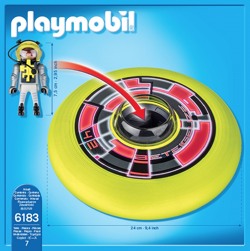 Disc zburator cu astronaut marca Playmobil cu comanda online