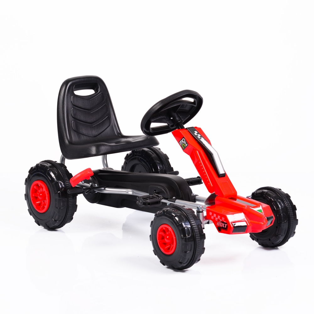 Kart cu pedale pentru copii Bolt Red marca MONI cu comanda online