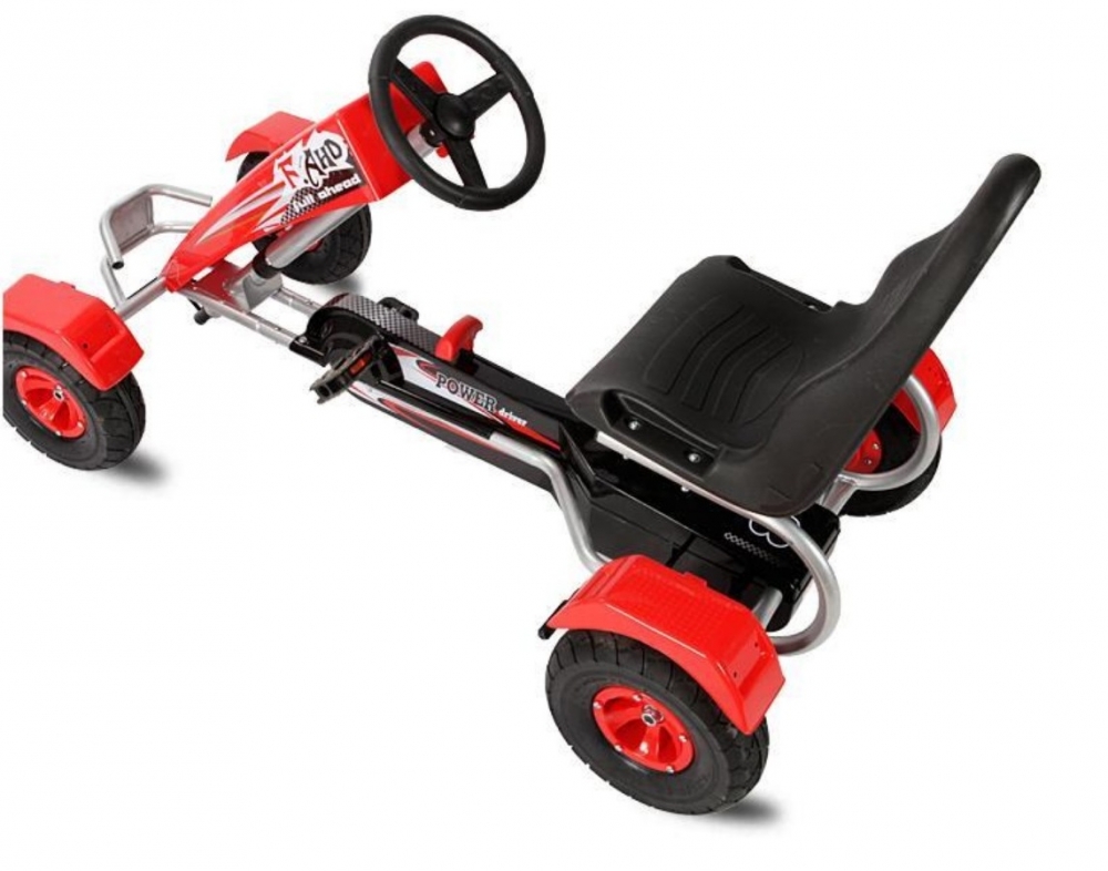 Kart cu pedale pentru copii Full Ahead Red marca Byox cu comanda online