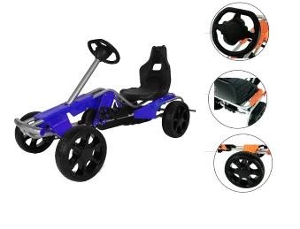 Kart cu pedale pentru copii Go Kart Wind Blue marca Byox cu comanda online