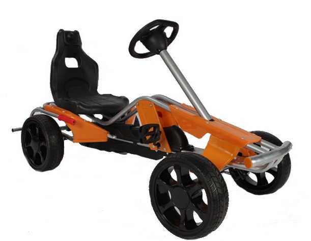 Kart cu pedale pentru copii Go Kart Wind Orange marca Byox cu comanda online