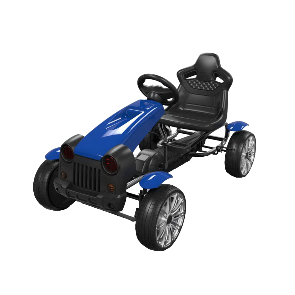 Kart cu pedale si roti din cauciuc EVA Matador Blue marca Byox cu comanda online