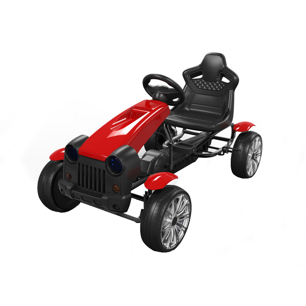 Kart cu pedale si roti din cauciuc EVA Matador Red marca Byox cu comanda online