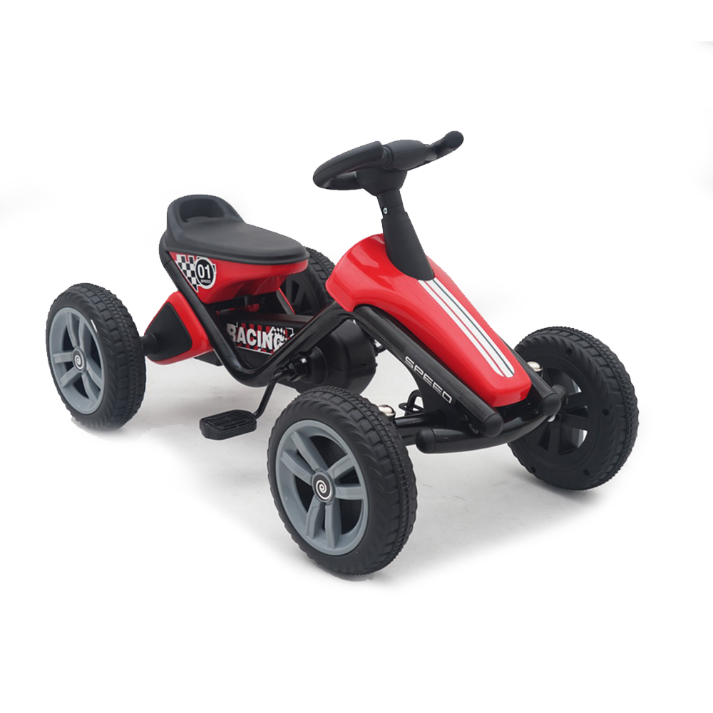 Kart cu pedale si roti din plastic Go kart Dakar Red marca Byox cu comanda online