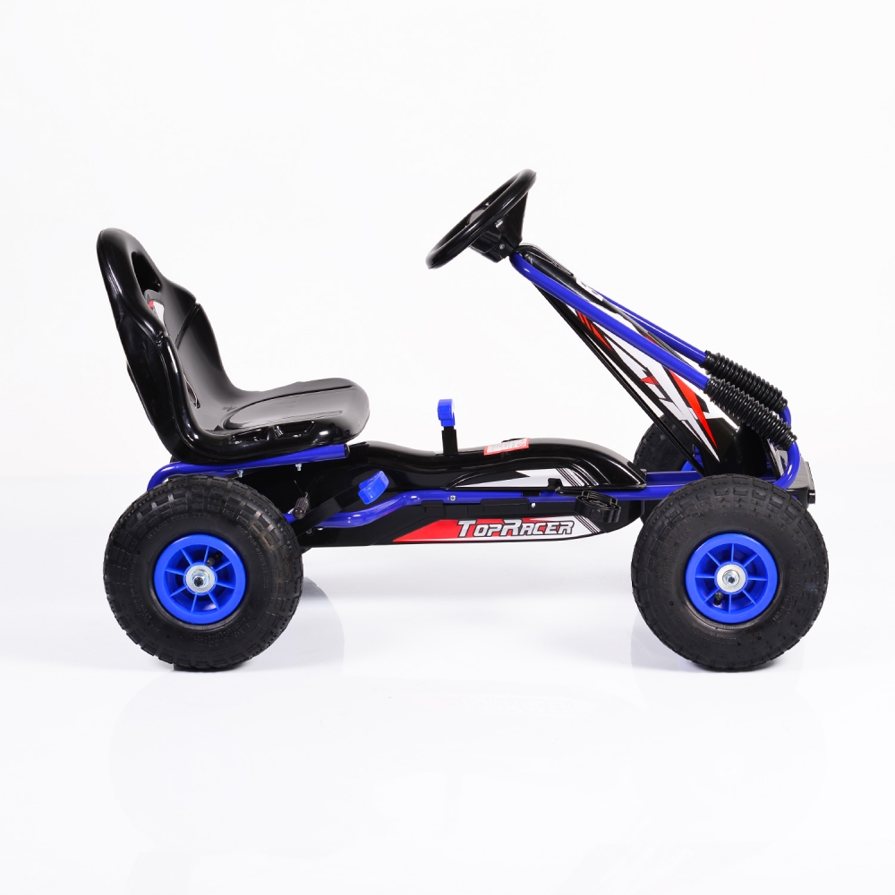 Kart cu pedale si roti gonflabile Top Racer Blue marca MONI cu comanda online