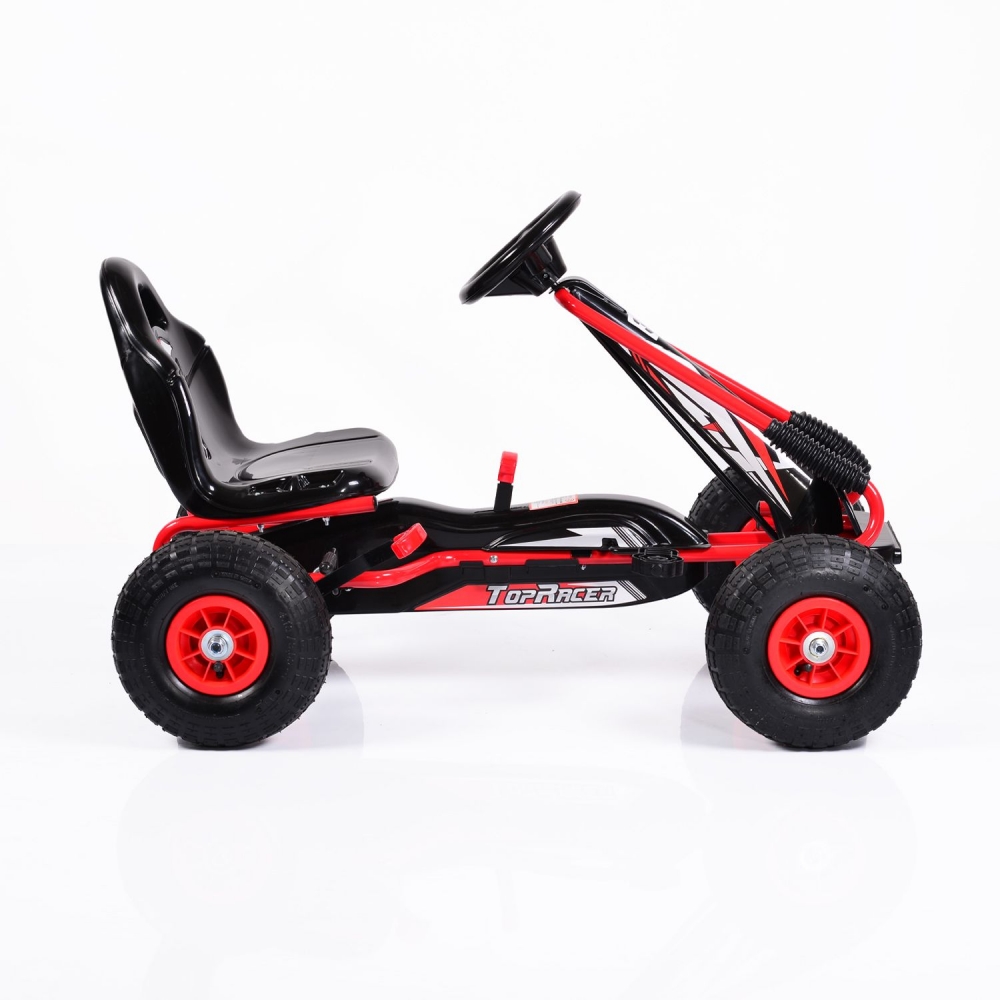 Kart cu pedale si roti gonflabile Top Racer Red marca MONI cu comanda online