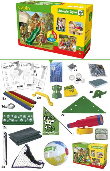 Loc de joaca Cabin marca JUNGLE GYM cu comanda online