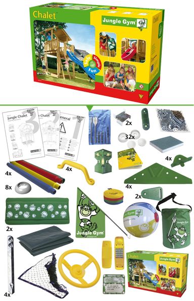 Loc de joaca Chalet marca JUNGLE GYM cu comanda online