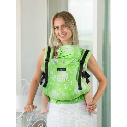 Marsupiu Isara Toddler Full Wrap Conversion Philodendra Lime marca Isara cu comanda online