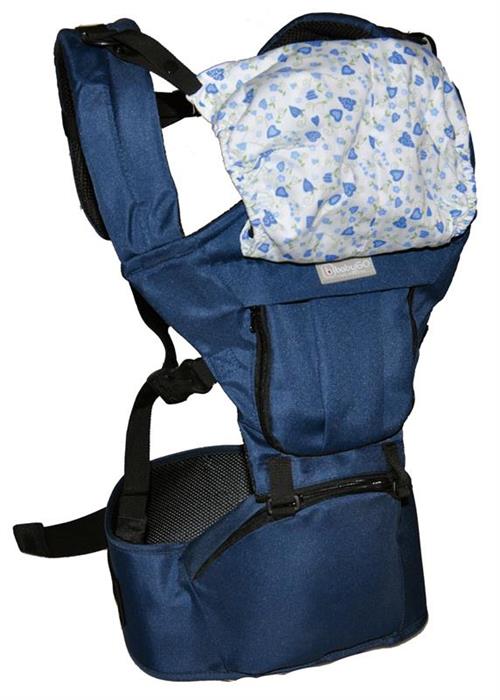 Marsupiu anatomic 2 in 1 Wombat albastru marca BABYGo cu comanda online