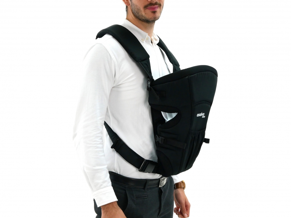 Marsupiu bidirectional Asalvo Baby Carrier Black 2020 marca Asalvo cu comanda online