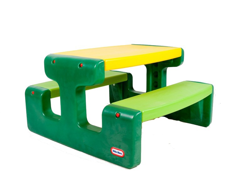 Masa picnic cu bancheta 6 copii Verde marca LITTLE TIKES cu comanda online