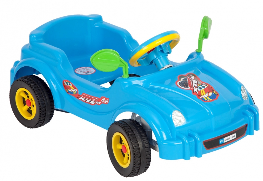 Masina cu pedale Visul copiilor Albastru marca Guglu Plastic cu comanda online