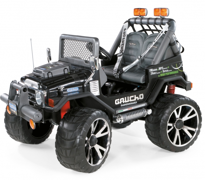 Masinuta Gaucho SuperPower 24V marca PEG-PEREGO cu comanda online