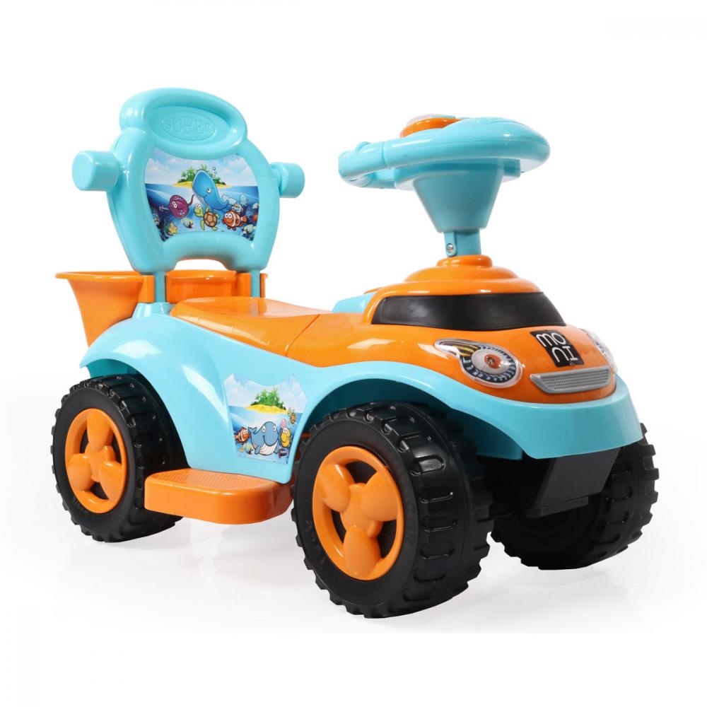 Masinuta de impins 2 in 1 Ocean Car Blue marca MONI cu comanda online