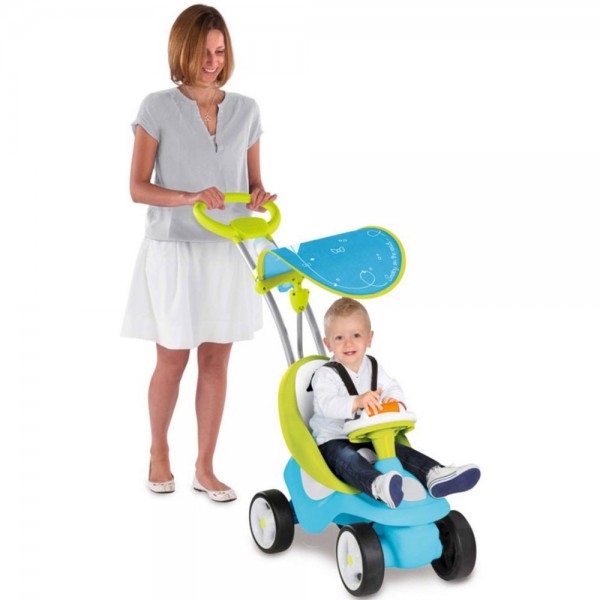 Masinuta de impins Smoby Bubble Go 2 in 1 blue marca SMOBY cu comanda online