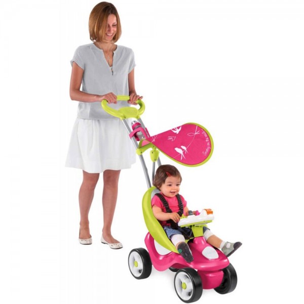 Masinuta de impins Smoby Bubble Go 2 in 1 pink marca SMOBY cu comanda online