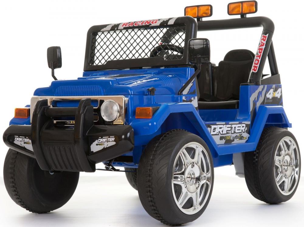 Masinuta electrica 12V cu roti din cauciuc Drifter Jeep 4×4 Blue marca Nichiduta cu comanda online