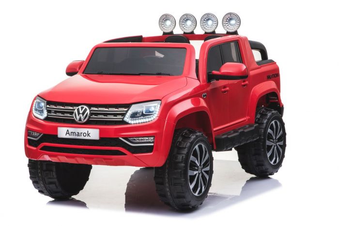 Masinuta electrica 4×4 cu roti eva si telecomanda 2.4 G VW Amarok Rosu marca Volkswagen cu comanda online