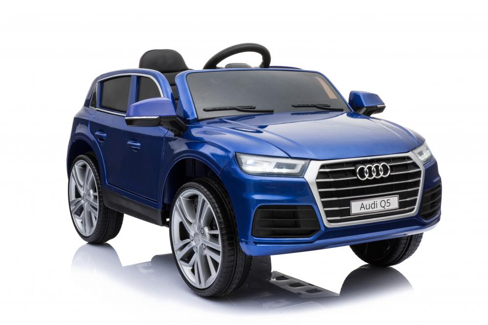 Masinuta electrica Audi Q5 cu scaun de piele Blue marca Audi cu comanda online