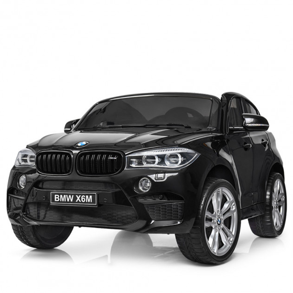 Masinuta electrica BMW X6 M XXL Black cu doua locuri si roti de cauciuc marca BMW cu comanda online