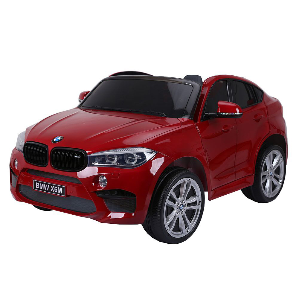 Masinuta electrica BMW X6 M XXL Red cu doua locuri si roti de cauciuc marca BMW cu comanda online