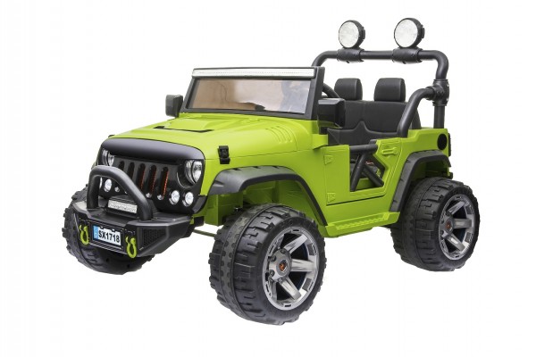 Masinuta electrica Globo Off-Road 12V cu telecomanda 2.4 Ghz verde marca Globo cu comanda online