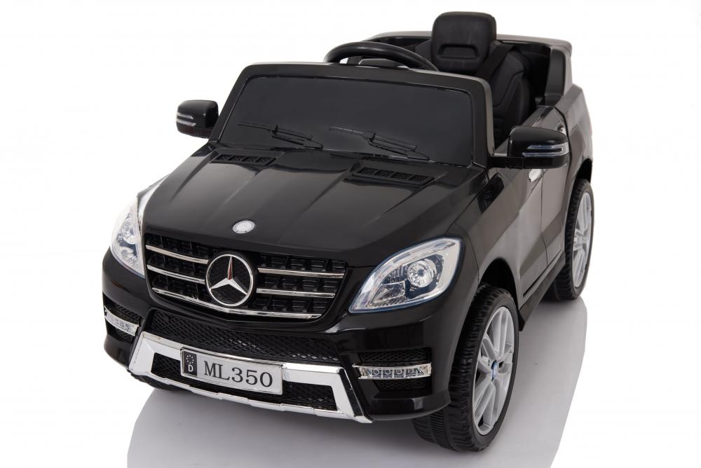 Masinuta electrica Mercedes Benz ML 350 cu scaun de piele Black marca MERCEDES-BENZ cu comanda online